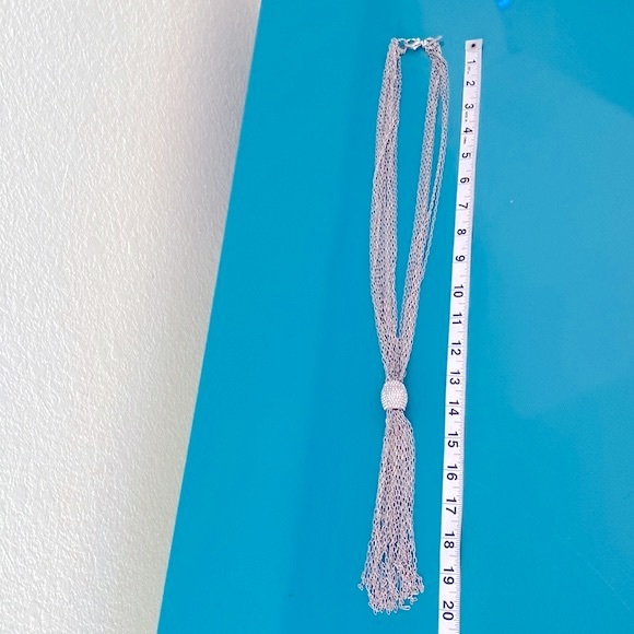 Cache chain and crystals necklace 20” - Picture 5 of 5